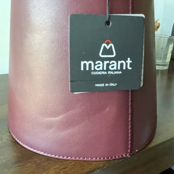 Burgundy Bucket Bag (Italian) - Picture 4 of 6